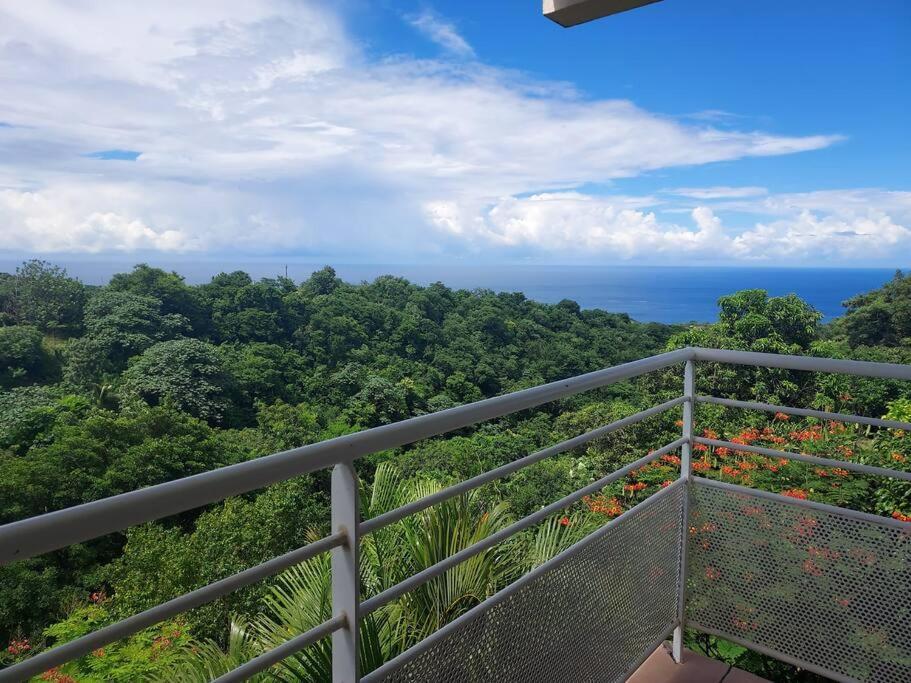 Grand Studio En Bas De Villa Avec Vue Sur Mer Au Carbet Le Carbet Exterior foto